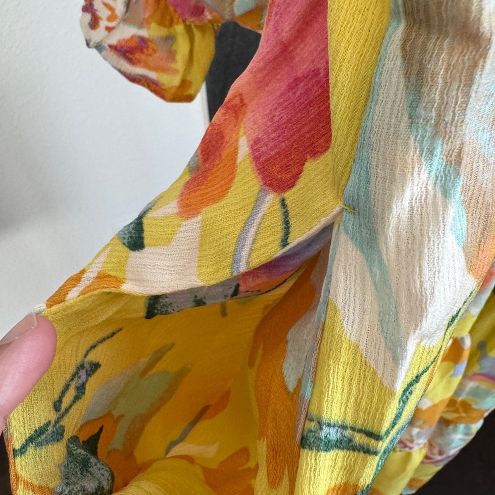 Easel PRINTED BLINK TIERED MAXI DRESS NWT - Picture 7 of 9